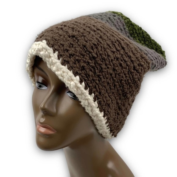 Hand made crochet woven oversized winter hat - Picture 10 of 12